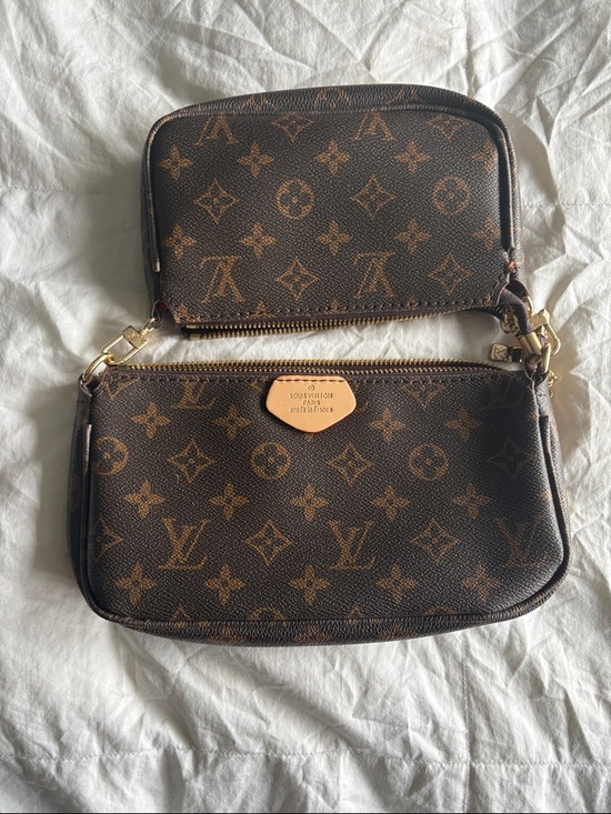 Louis Vuitton Handbags - Louis Vuitton Monogram Double Pouch Crossbody Bag in Brown and Tan